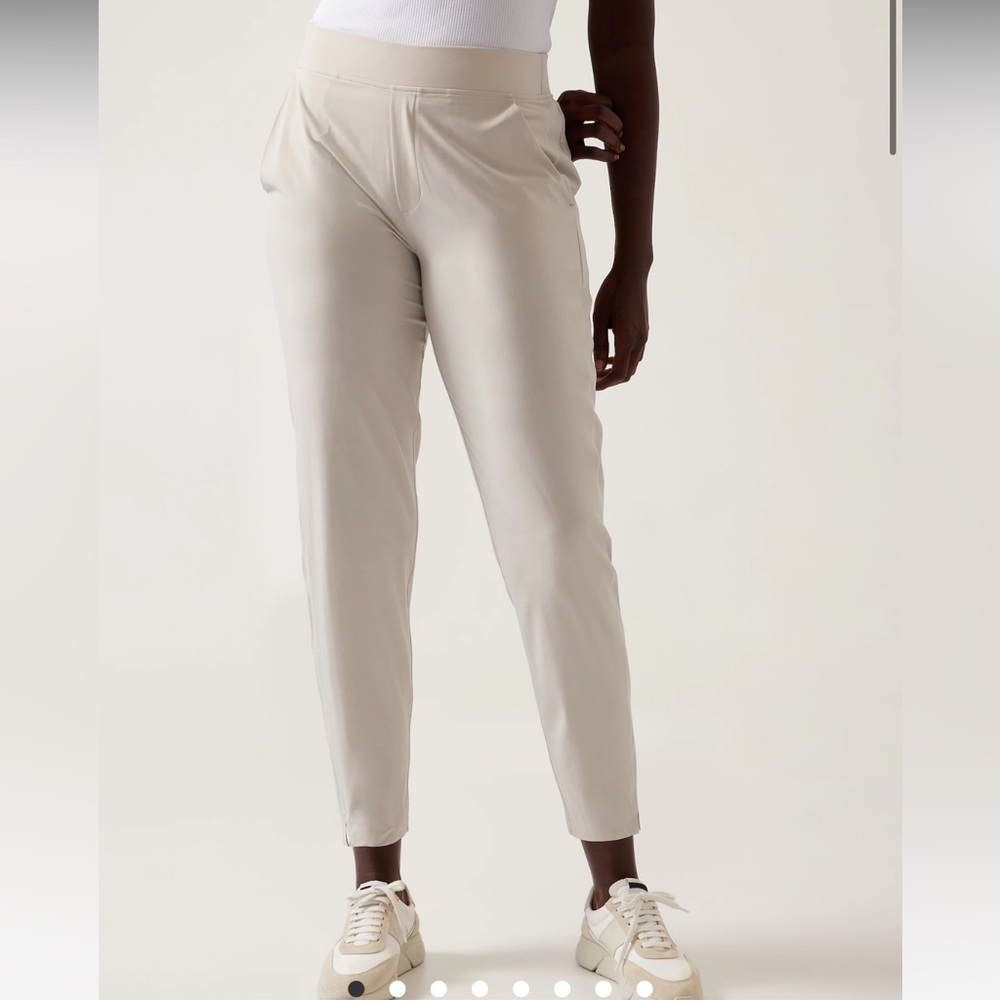 Athleta Brooklyn ankle pant. Never worn. Khaki.